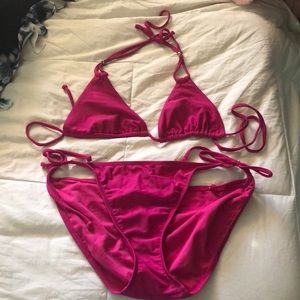 Pink bikini!